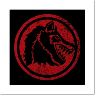 WolfBlood Logo (distressed) Posters and Art